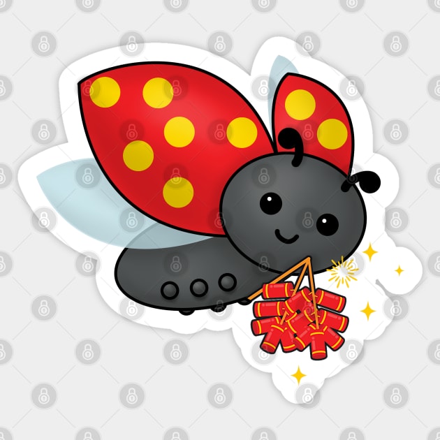 Chinese New Year Ladybug Sticker by HolidayBug